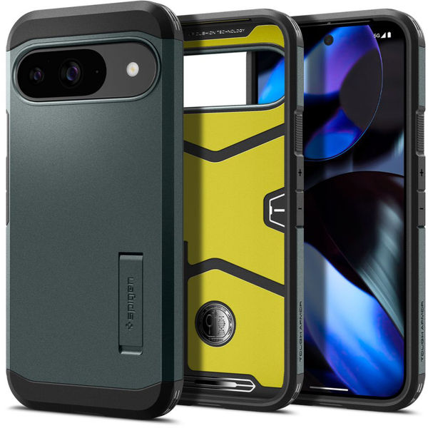 Spigen - Tough Armor - Google Pixel 9/ 9 Pro - Abyss Green