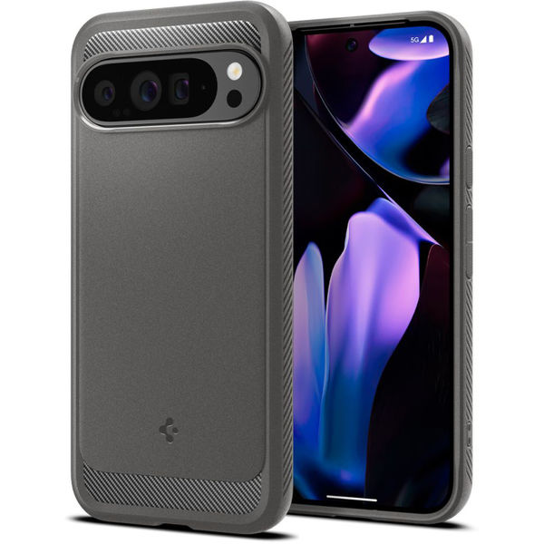 Spigen - Rugged Armor - Google Pixel 9 Pro XL - Marble Grey