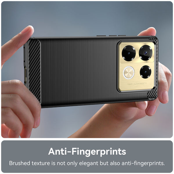 Techsuit - Carbon Silicone - Infinix Note 40 Pro+ - Black