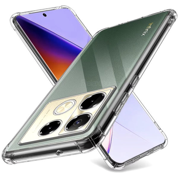 Techsuit - Shockproof Clear Silicone - Infinix Note 40 Pro+ - Clear