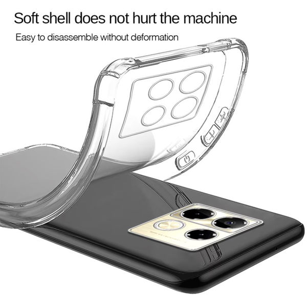 Techsuit - Shockproof Clear Silicone - Infinix Note 40 Pro+ - Clear