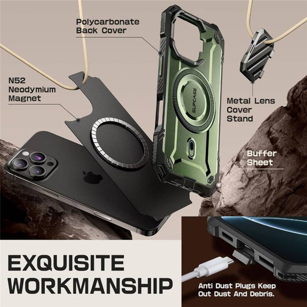 Supcase - Unicorn Beetle XT MagSafe - iPhone 16 Pro - Guldan