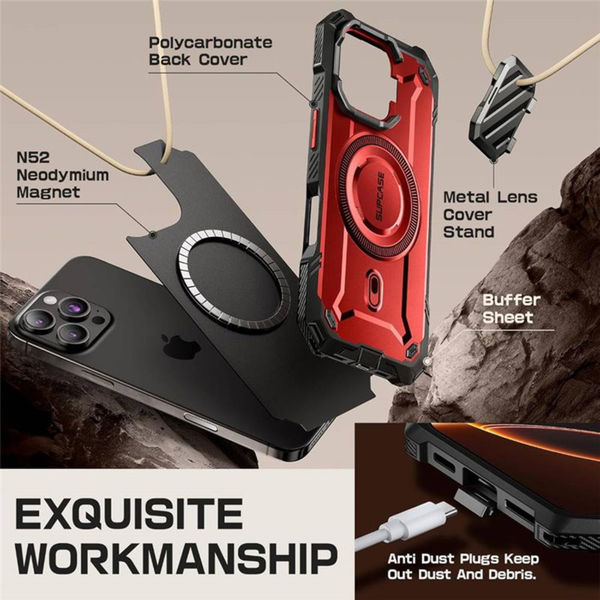 Supcase - Unicorn Beetle XT MagSafe - iPhone 16 Pro Max - Ruddy