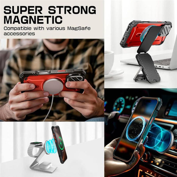 Supcase - Unicorn Beetle XT MagSafe - iPhone 16 Pro Max - Ruddy