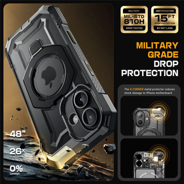 Supcase - Unicorn Beetle Defender - iPhone 16 - Black