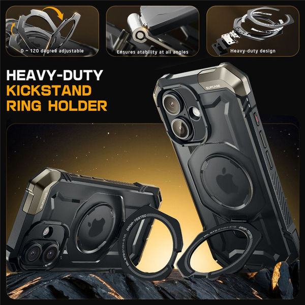 Supcase - Unicorn Beetle Defender - iPhone 16 - Black