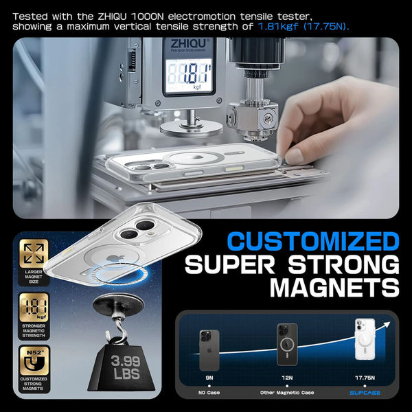 Supcase - Unicorn Beetle Slim Clear MagSafe - iPhone 16 - Clear