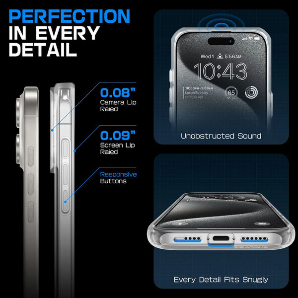 Supcase - Unicorn Beetle Slim Clear MagSafe - iPhone 16 - Clear