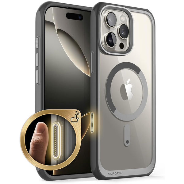 Supcase - Unicorn Beetle Slim Clear MagSafe - iPhone 16 Pro Max - Gray