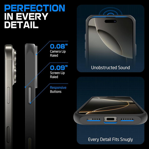 Supcase - Unicorn Beetle Slim Clear MagSafe - iPhone 16 Pro Max - Gray