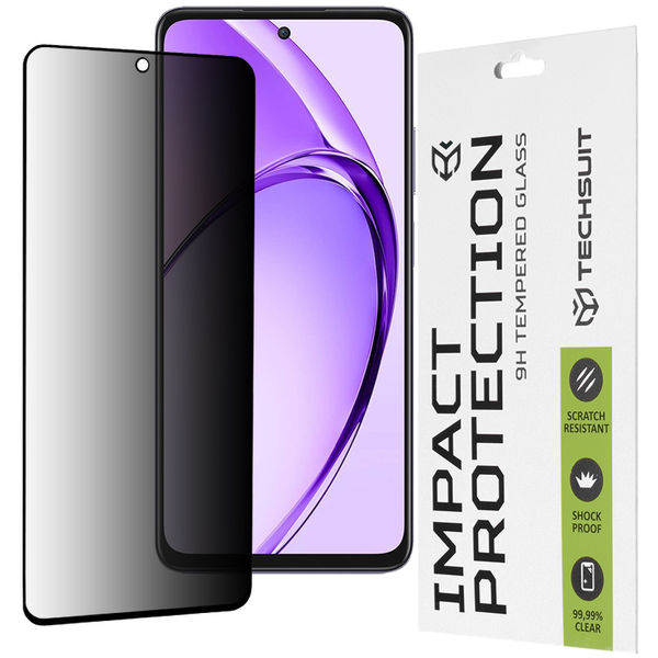 Techsuit - 111D Privacy Full Glue - Oppo A80 5G - Black