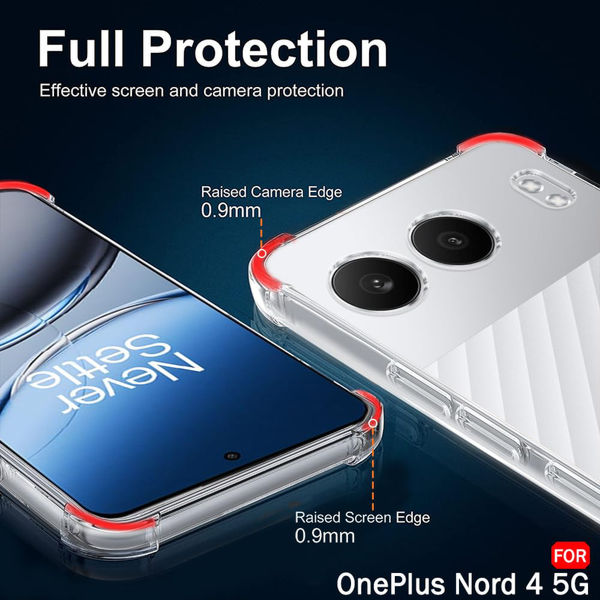 Techsuit - Shockproof Clear Silicone - OnePlus Nord 4 - Clear
