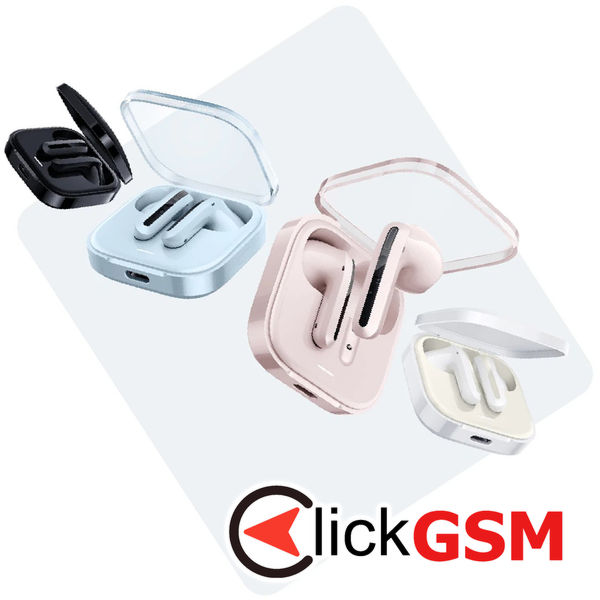 Xiaomi - Wireless Earbuds Redmi Buds 6 Active - Bluetooth 5.4, Active Noise Cancellation, Touch Control - Black