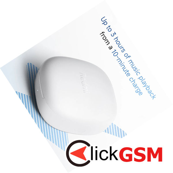 Xiaomi - Wireless Earbuds Redmi Buds 6 Play - Bluetooth, Active Noise Cancellation, Ergonomic Design - Black