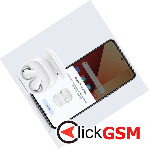 Xiaomi - Wireless Earbuds Redmi Buds 6 Play - Bluetooth, Active Noise Cancellation, Ergonomic Design - Black