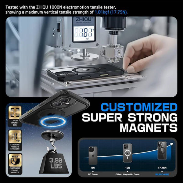 Supcase - Unicorn Beetle MagStand - iPhone 16 - Frost Black