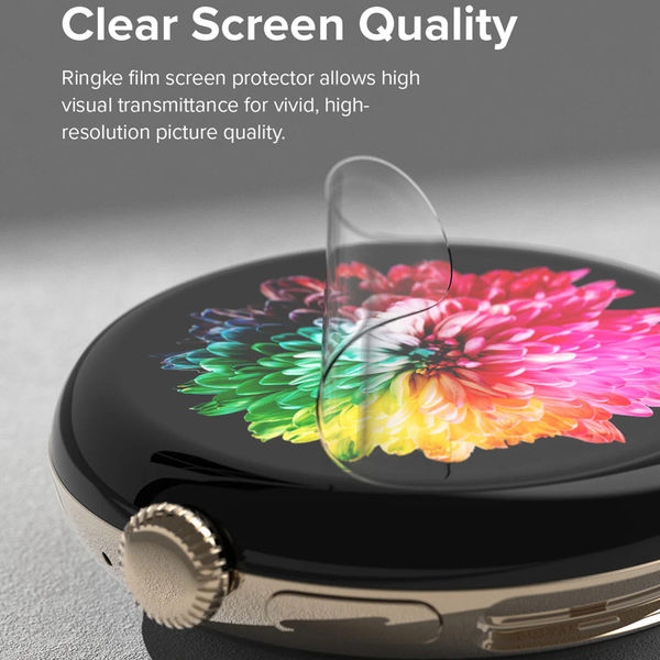 Ringke - Dual Easy Film (3 pack) - Google Pixel Watch 3 45mm - Clear