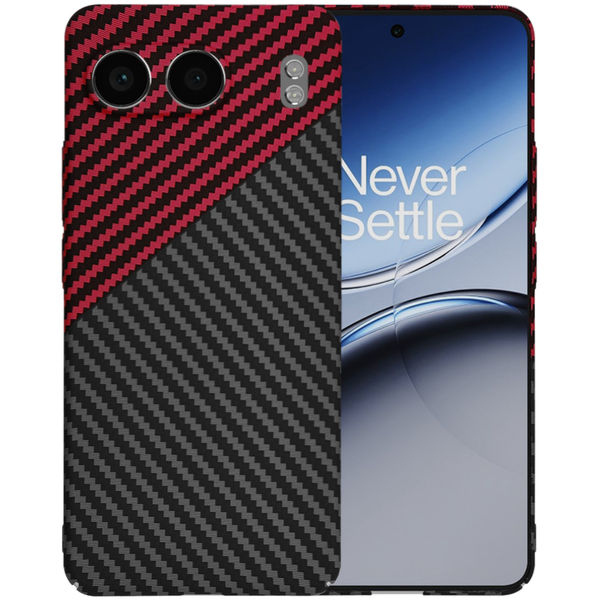 Techsuit - Carbonite FiberShell - OnePlus Nord 4 - Red Vortex