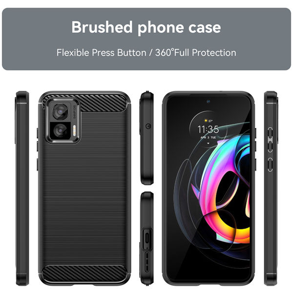 Techsuit - Carbon Silicone - Motorola Edge 50 Neo / Motorola ThinkPhone 25 - Black