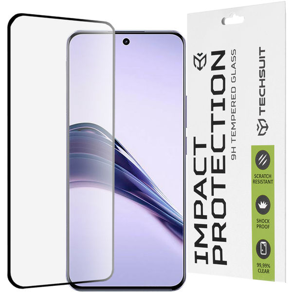 Techsuit - 111D Full Cover / Full Glue Glass / 3D Curved Screen - Realme 13 Pro / 13 Pro+ - Black