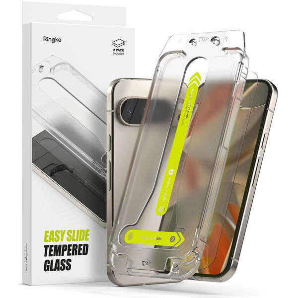 Ringke - Easy Slide Tempered Glass (2 pack) - Google Pixel 9 Pro XL - Clear
