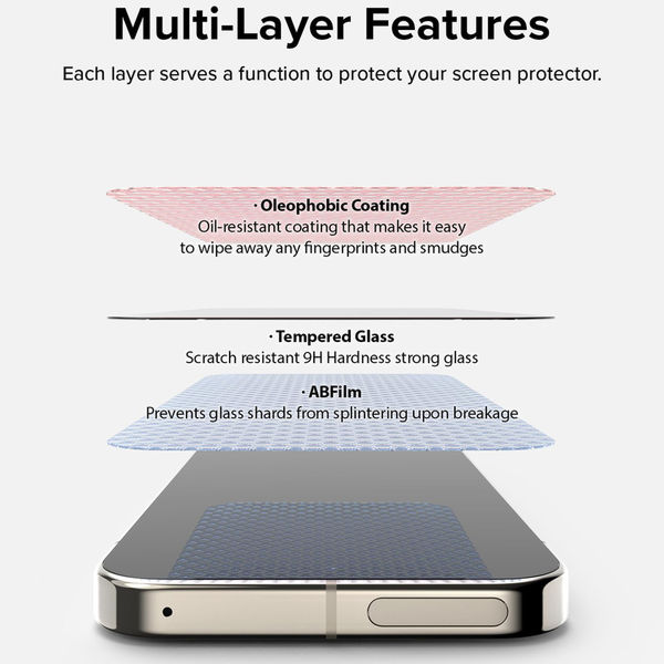 Ringke - Easy Slide Tempered Glass (2 pack) - Google Pixel 9 Pro XL - Clear