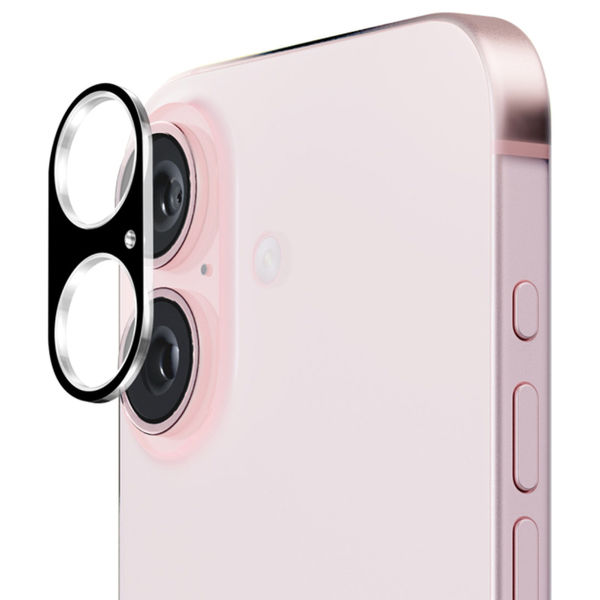 Techsuit - Full Camera Glass - iPhone 16 / iPhone 16 Plus - Black