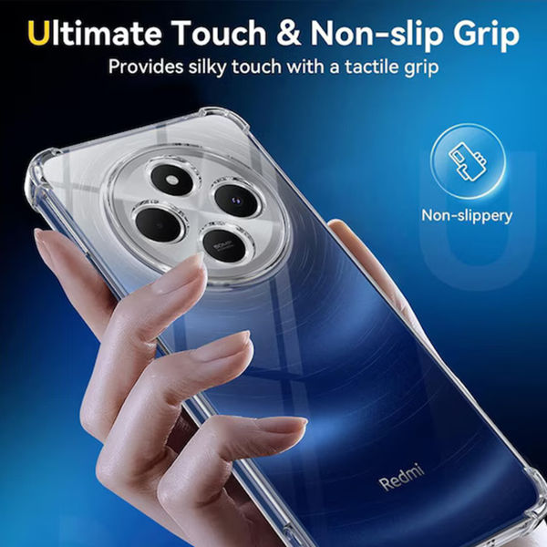 Techsuit - Shockproof Clear Silicone - Xiaomi Redmi 14C / Poco C75 - Clear