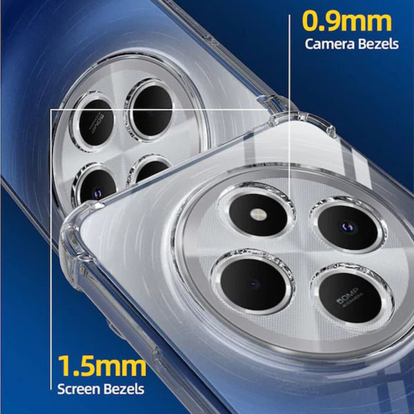 Techsuit - Shockproof Clear Silicone - Xiaomi Redmi 14C / Poco C75 - Clear