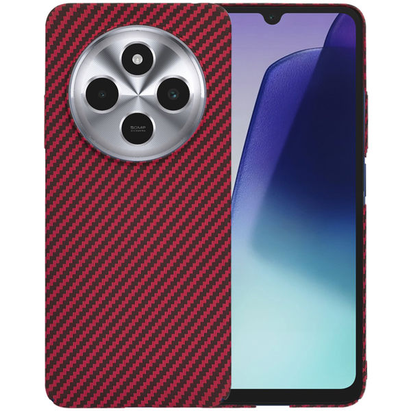 Techsuit - Carbonite FiberShell - Xiaomi Redmi 14C / Poco C75 - Red