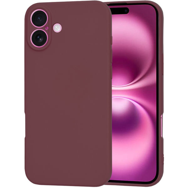 Techsuit - SoftFlex - iPhone 16 Plus - Plum Red