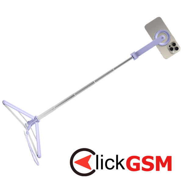Spigen - Selfie Stick (S571W) - MagSafe Compatible, with Tripod, Stable, Bluetooth, for iOS and Android - Lavender