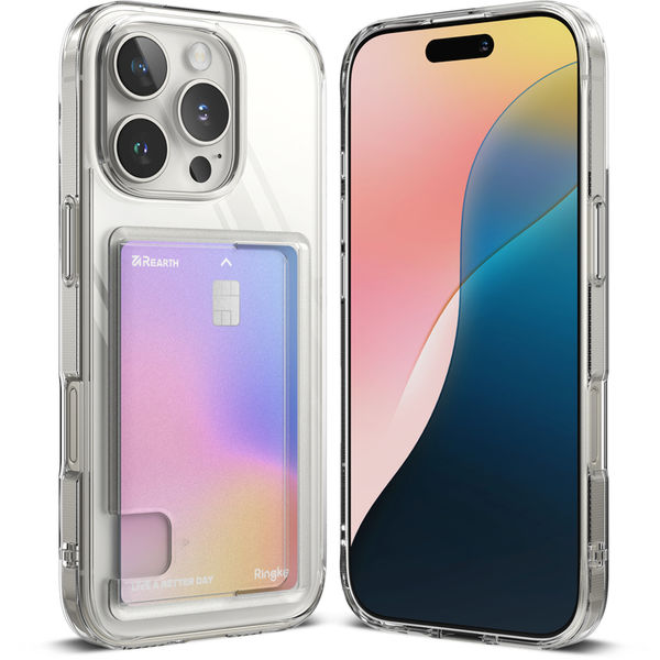 Ringke - Fusion Card - iPhone 16 Pro - Clear