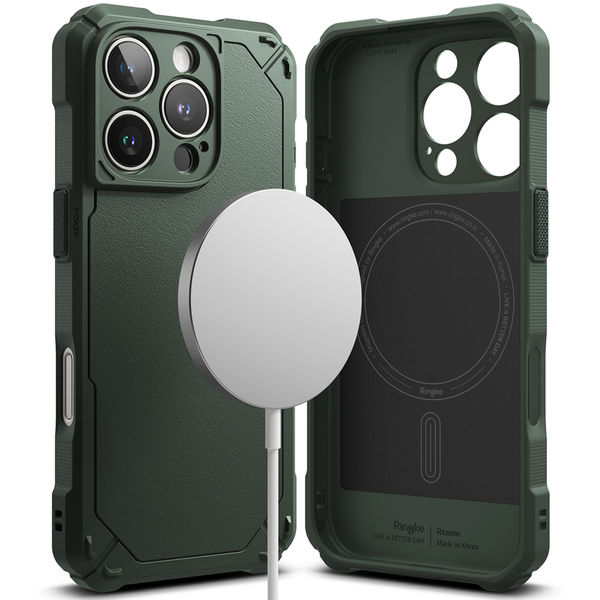 Ringke - Rugged Gear MagSafe - iPhone 16 Pro - Dark Green