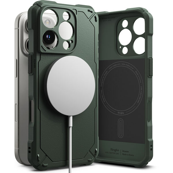 Ringke - Rugged Gear MagSafe - iPhone 16 Pro - Dark Green