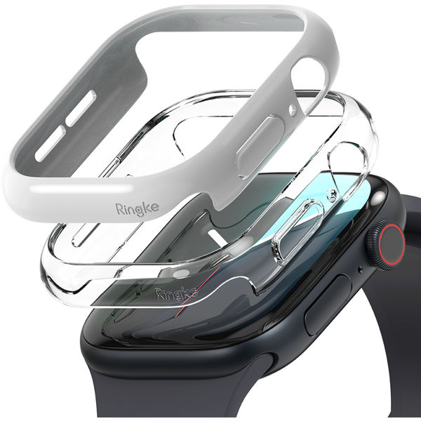 Ringke - Slim (2 pack) - Apple Watch 10 46mm - Clear / Light Gray