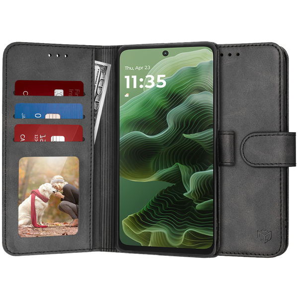 Techsuit - Diary Book - Motorola Moto G35 - Black