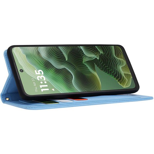 Techsuit - FlipCraft - Motorola Moto G35 - Vibrant Blue
