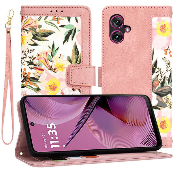 Techsuit - FlipCraft - Motorola Moto G55 - Sweetheart Pink