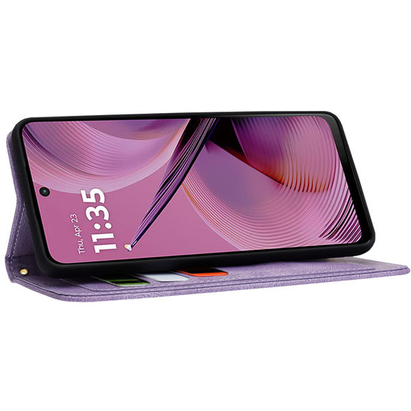 Techsuit - FlipCraft - Motorola Moto G55 - Mysterious Purple