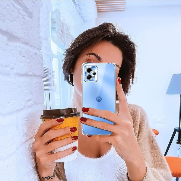 Techsuit - Shockproof Clear Silicone - Motorola Moto G35 - Clear