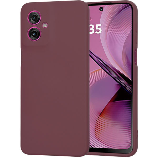 Techsuit - SoftFlex - Motorola Moto G55 - Plum Red