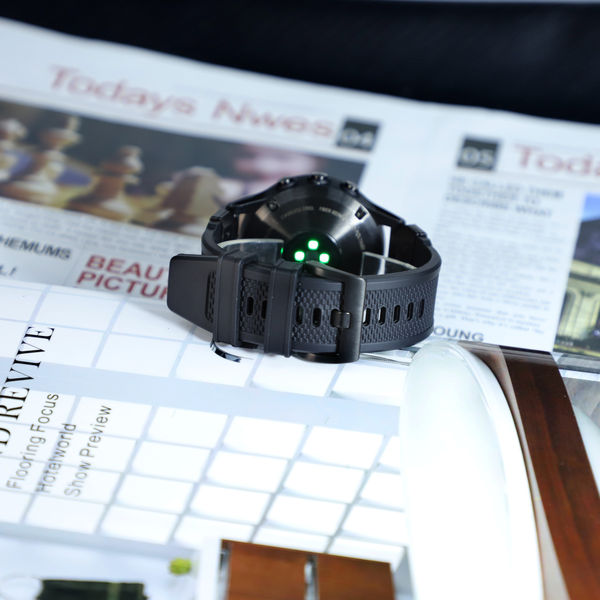 Techsuit - Watchband QuickFit 22mm (W068) - Garmin Fenix 5/5 Plus 6/6 Pro/7/Forerunner 935/945/Approach S60 - Orange / Black