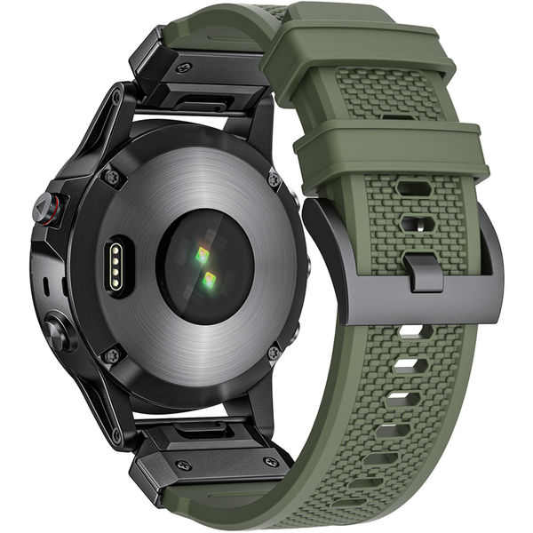 Techsuit - Watchband QuickFit 26mm (W068) - Garmin Fenix 3/3 HR/5X/5X Plus/6X/6X Pro/7X/7X Pro Solar - Black