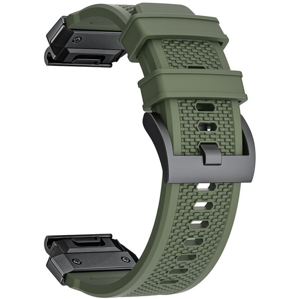 Techsuit - Watchband QuickFit 26mm (W068) - Garmin Fenix 3/3 HR/5X/5X Plus/6X/6X Pro/7X/7X Pro Solar - Black