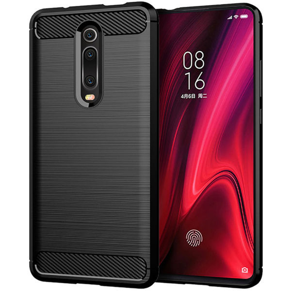 Techsuit - Carbon Silicone - Xiaomi Mi 9T / Mi 9T Pro / Redmi K20 / Redmi K20 Pro - Black