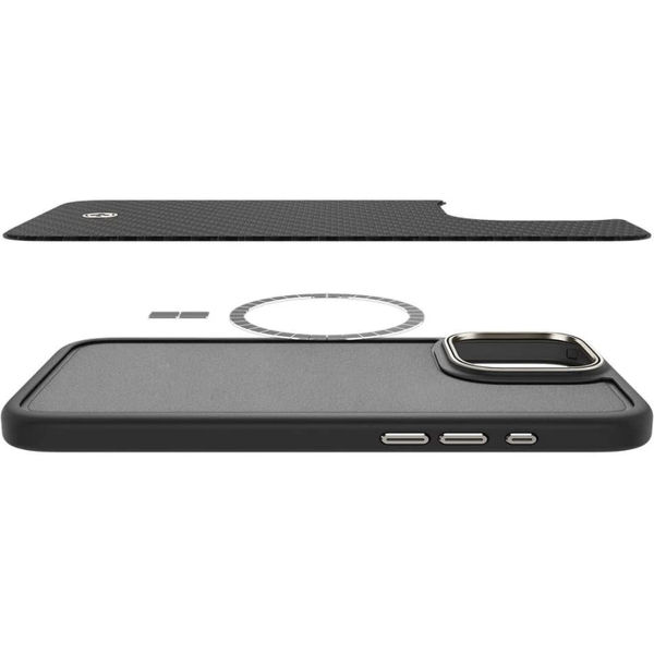 Spigen - Enzo Aramid MagSafe - iPhone 16 Pro Max - Black / Silver