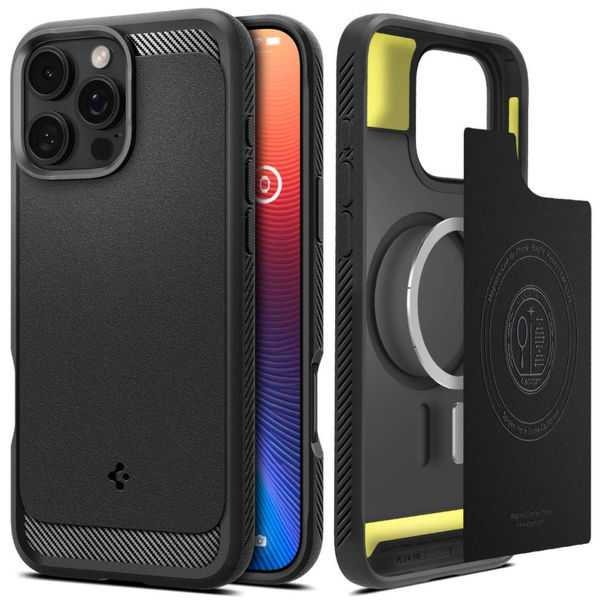 Spigen - Rugged Armor MagSafe- iPhone 16 Pro Max - Matte Black