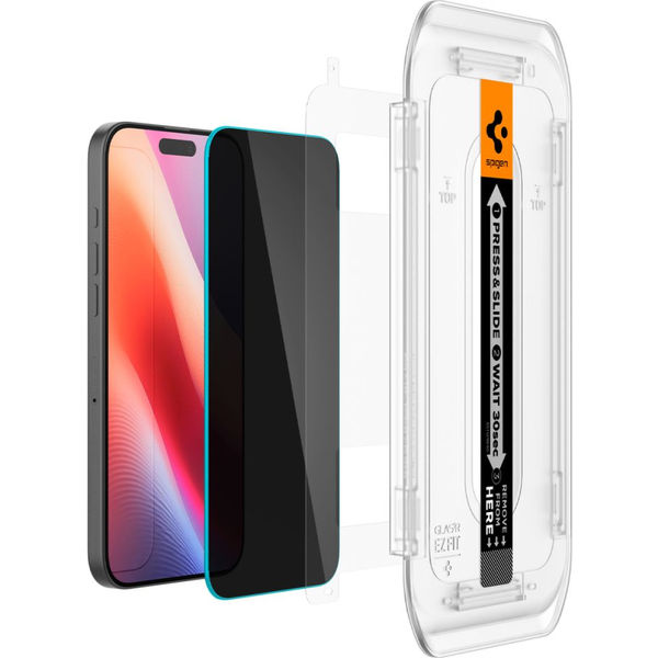 Spigen - Glas.tR EZ-FIT (2 pack) - iPhone 16 Pro Max - Privacy