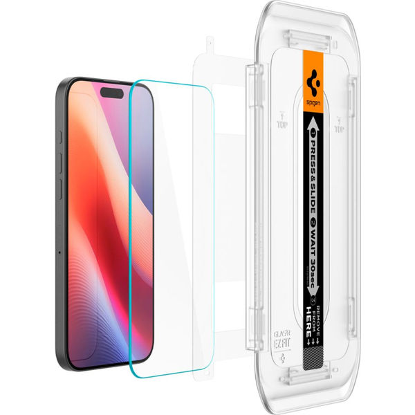 Spigen - Glas.tR EZ-FIT (2 pack) - iPhone 16 Pro Max - Clear